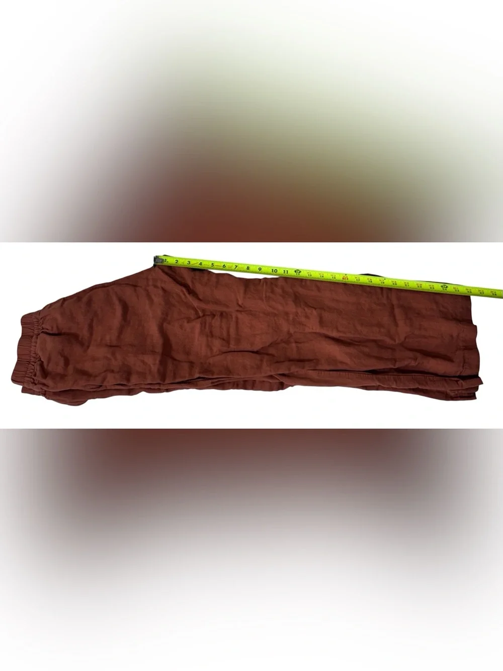 H&M Linen-Blend Pull-On Drawstring Wide Leg Trouser Pants | Women’s XS